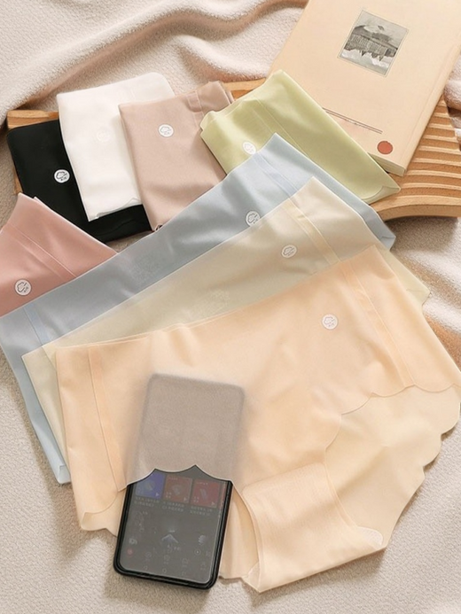 Flexvibe Transparent Ice Silk Underwear | Naked Feeling, Mulberry Silk Crotch, 6 Colors, M–XL