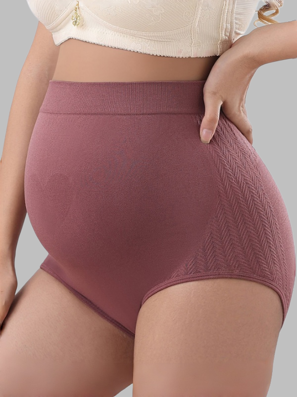 Flexvibe Seamless Maternity Underwear, High Waist Comfort Breathable Butt Lifting, Anti-Exposure for Pregnancy