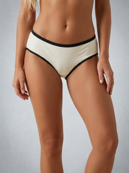 Flexvibe Minimalist Mid Waist Cotton Underwear | Japanese Style, Soft Breathable, 3 Colors, M–3XL