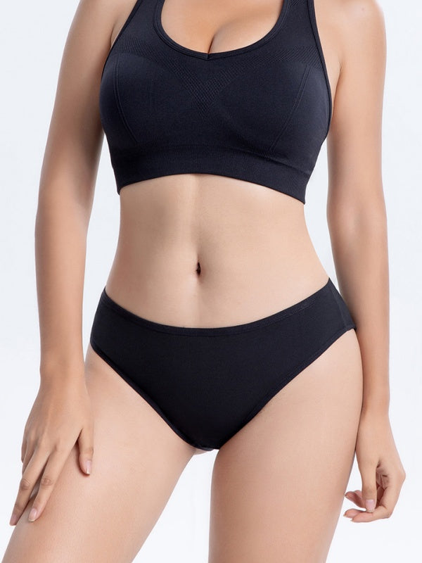 Flexvibe Women's Cotton Mid-Rise Briefs, Plus Size Breathable Soft Comfortable Underwear