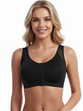 Flexvibe Wirefree Sports Bra S-6XL - Fixed Cups Integrated Breathable Yoga Gym Wear