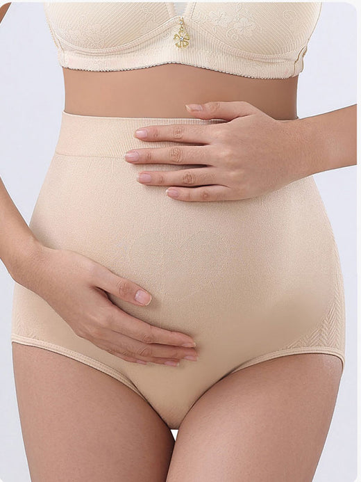 Flexvibe Seamless Maternity Underwear | High-Waist, Butt-Lifting, Anti-Curling, 5 Colors, S–XL