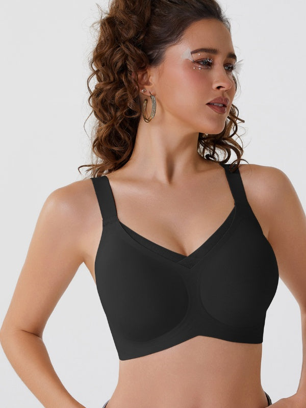 Flexvibe Cross Mesh Seamless Bra S-3XL - Wireless Full-Coverage Comfort Daily Bralette