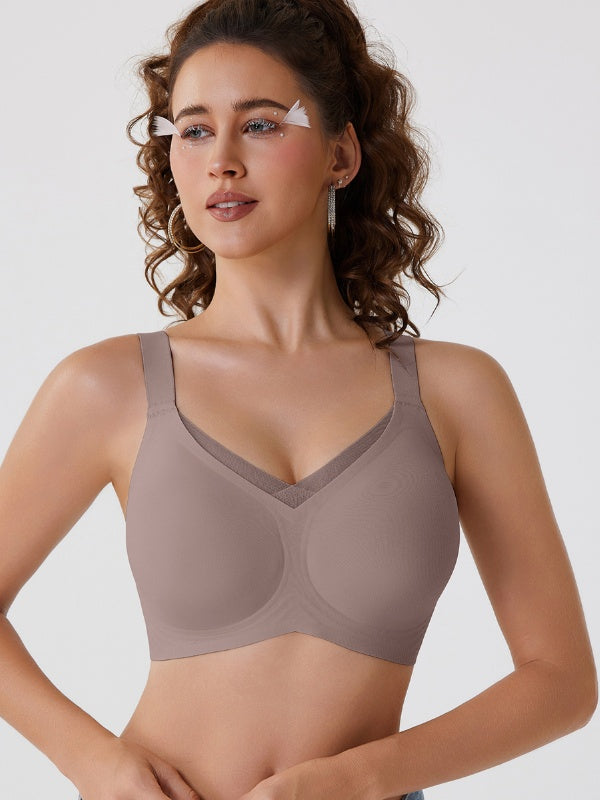 Flexvibe Cross Mesh Seamless Bra S-3XL - Wireless Full-Coverage Comfort Daily Bralette