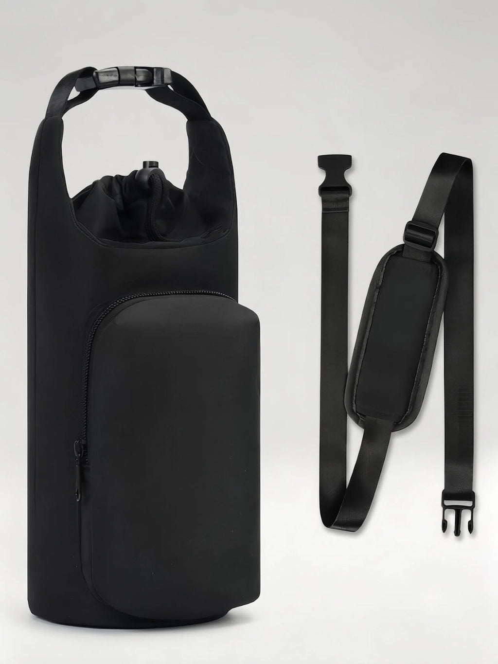 Flexvibe Insulated Bottle Sling Crossbody Bag | Lightweight Water Bottle Carrier for Women - Black