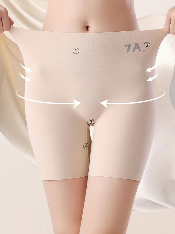 Flexvibe 7A Antibacterial High Waist Tummy Control Underwear for Women Butt Lifting Shaping Safety Shorts Tummy Control Yoga Pants