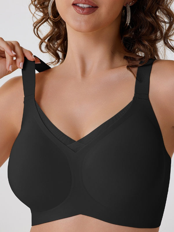 Flexvibe Cross Mesh Seamless Bra S-3XL - Wireless Full-Coverage Comfort Daily Bralette