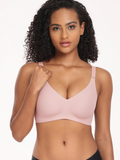 Flexvibe Seamless Wireless Bra S-3XL - 3/4 Cup Breathable Adjustable Straps Bralette
