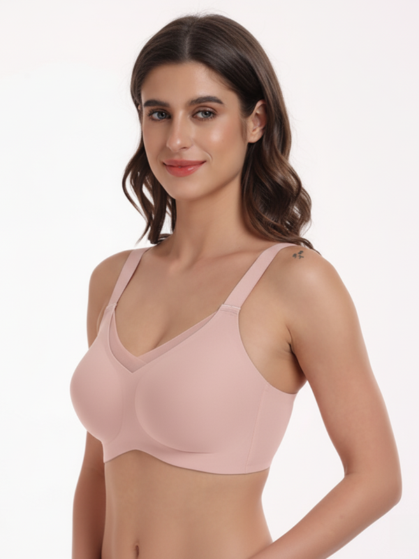 Flexvibe Seamless Non-Wired Bra S-3XL - Comfortable Adjustable Straps Everyday Wear