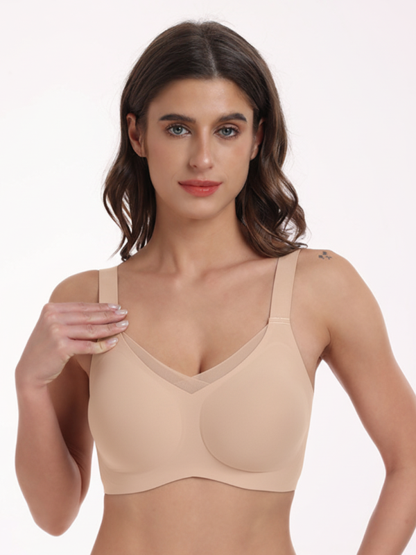 Flexvibe Seamless Non-Wired Bra S-3XL - Comfortable Adjustable Straps Everyday Wear