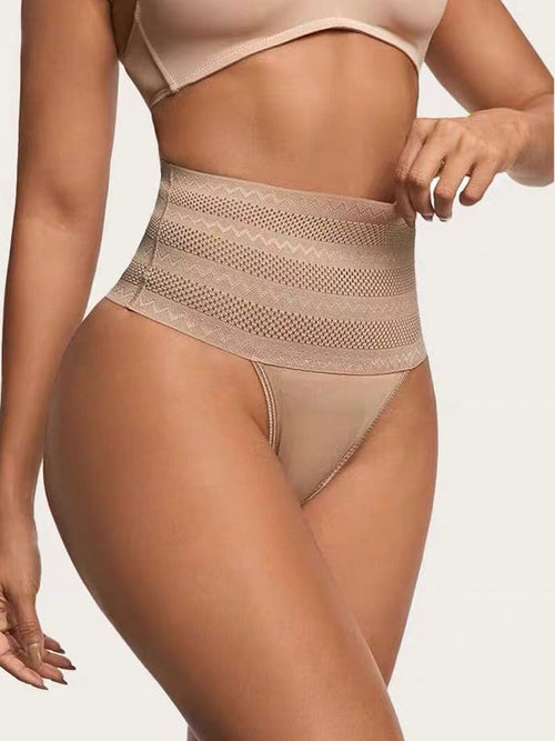 Flexvibe shapewear side view for daily movement, with high waisted and butt lifting