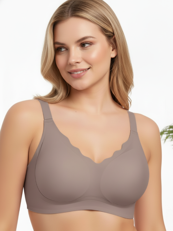 Flexvibe  Soft Support Wireless Seamless Bra S-3XL - Invisible Breathable Daily Bralette