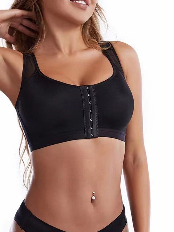 Flexvibe Wirefree Sports Bra S-6XL - Fixed Cups Integrated Breathable Yoga Gym Wear