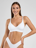 Flexvibe Soft Support Deep V Bra S-3XL - Wireless Seamless Comfortable Daily Wear