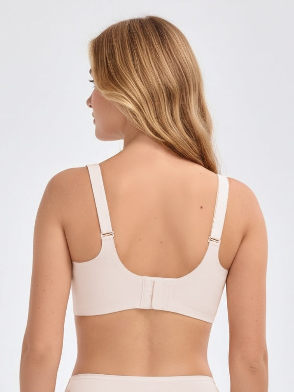 Flexvibe Non-Wired Seamless Deep-V Bra - Soft Support Breathable Invisible Daily Bralette