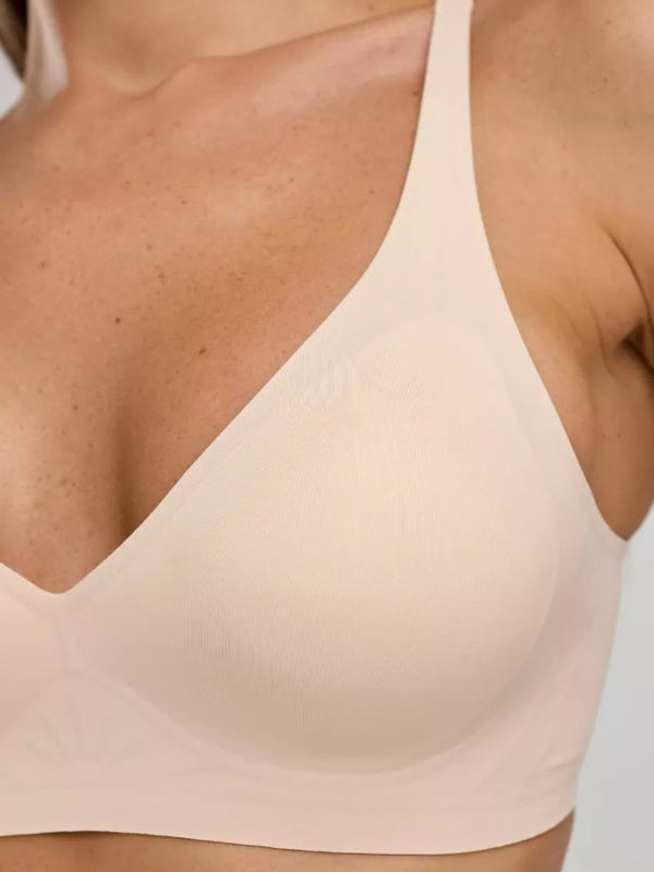 Flexvibe Soft Support Deep V Bra S-3XL - Wireless Seamless Comfortable Daily Wear