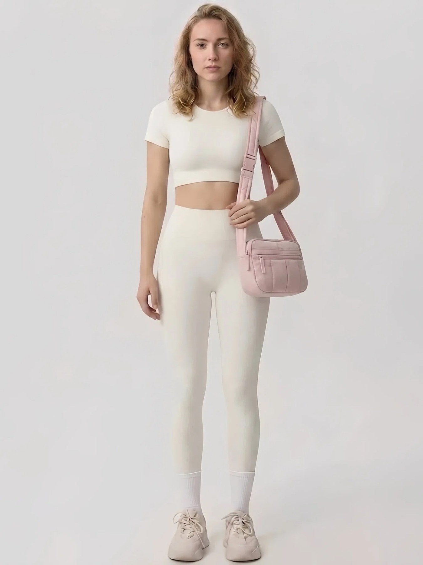 Flexvibe Quilted Everyday Crossbody Bag | Lightweight RFID Pocket Shoulder Bag for Women - Pink