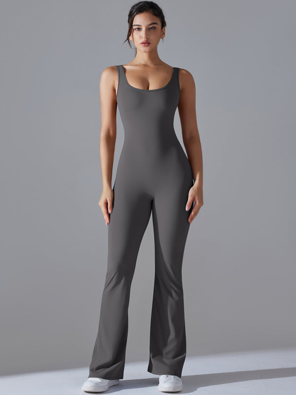 Flexvibe Women’s Yoga Fitness Bodysuit - Barely-There Camisole Slim-Fit Moisture-Wicking