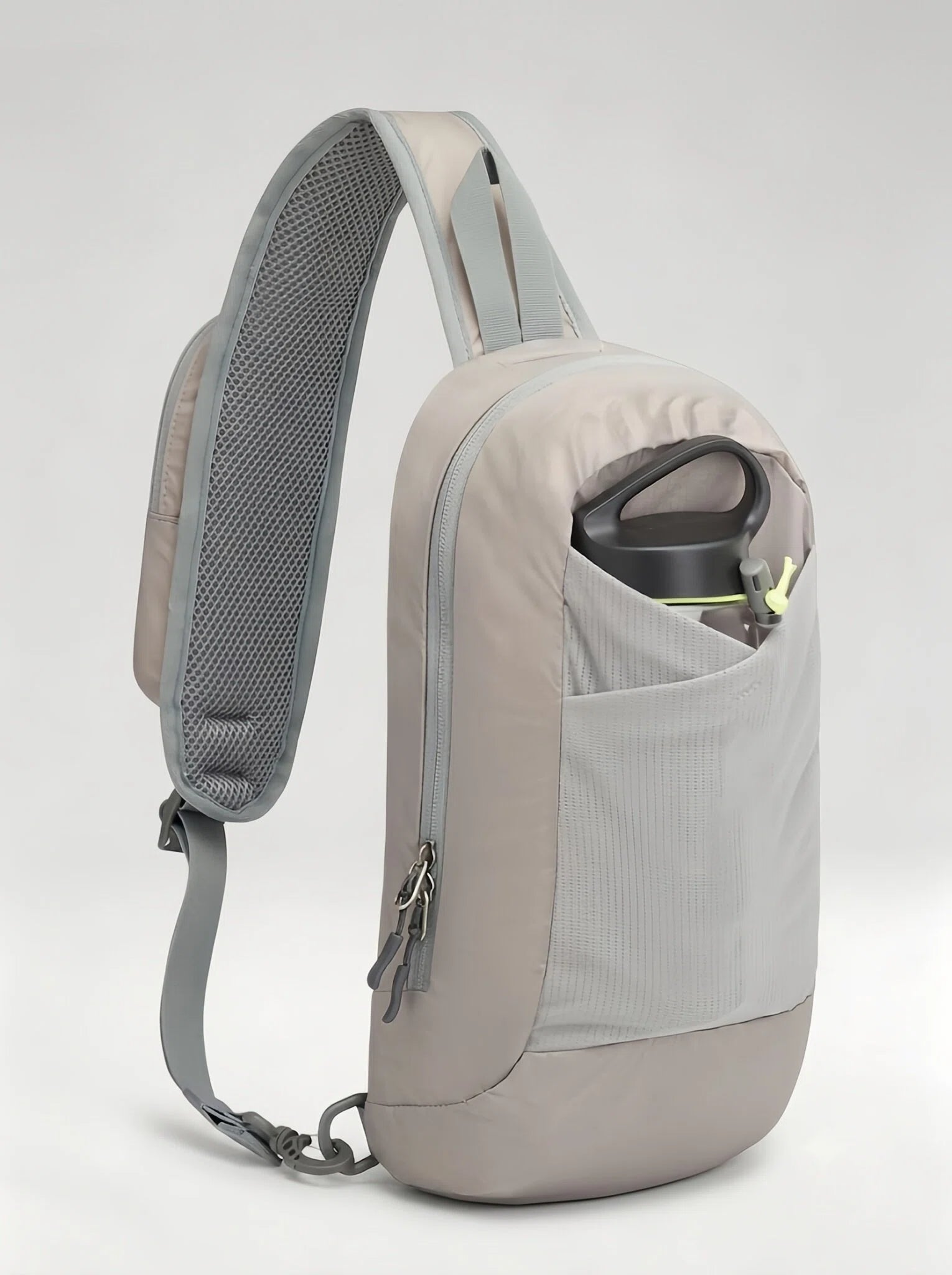 Flexvibe Running Water Bottle Sling Crossbody Bag | Lightweight Hydration Carrier for Women - Beige
