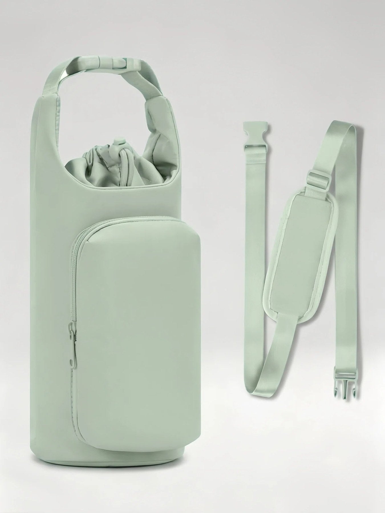 Flexvibe Insulated Bottle Sling Crossbody Bag | Lightweight Water Bottle Carrier for Women - Green