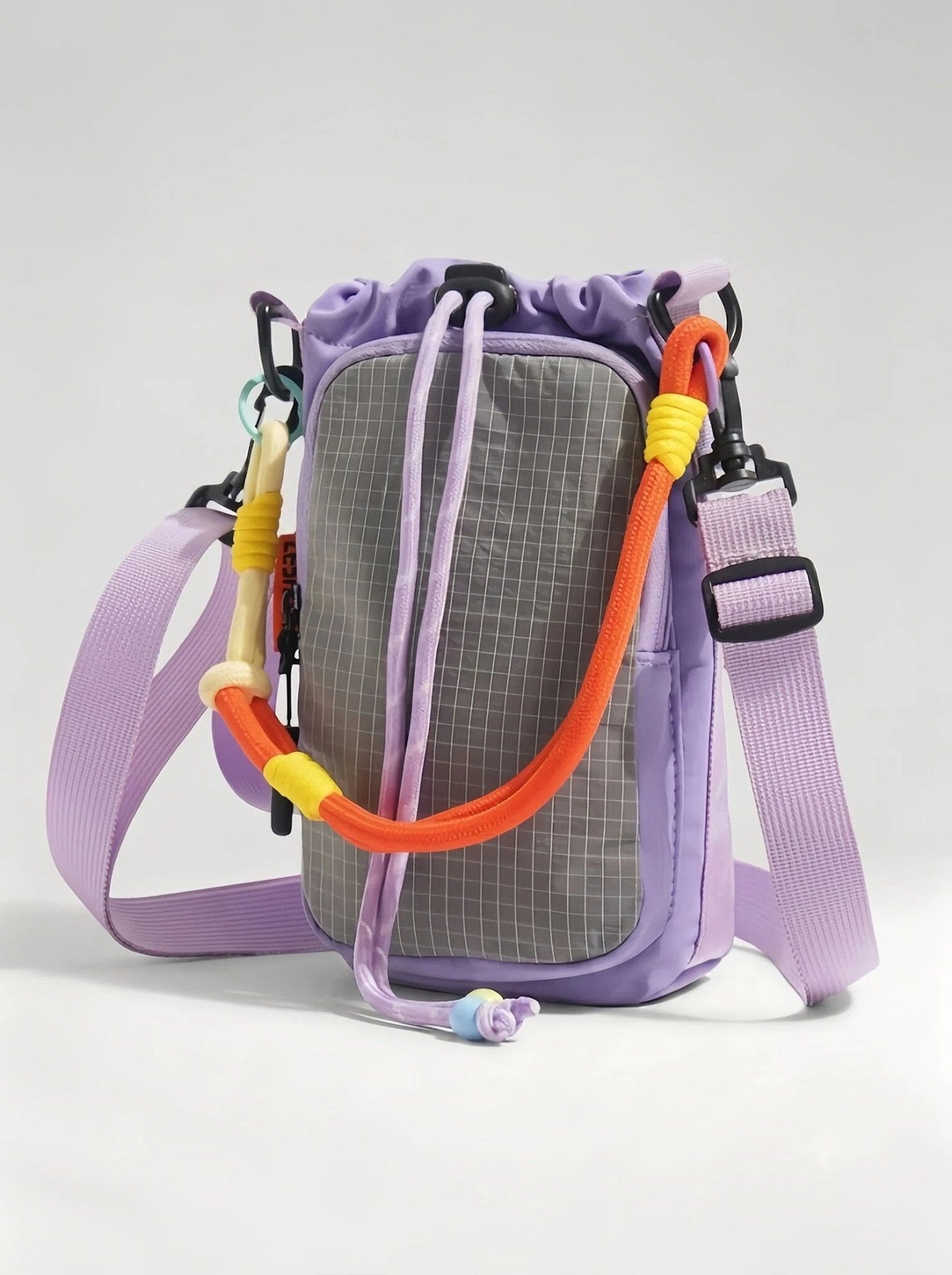Flexvibe Drawstring Water Bottle Crossbody Bag | Outdoor Tumbler Carrier for Women - Lavender