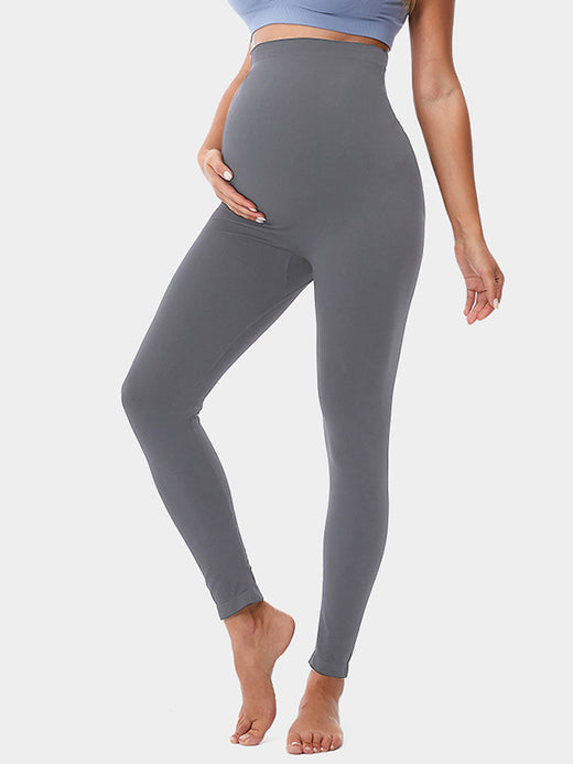 Flexvibe Maternity Yoga Pants | Pouch Belly Support, Seamless, Plus-Size, 2 Colors, S–3XL
