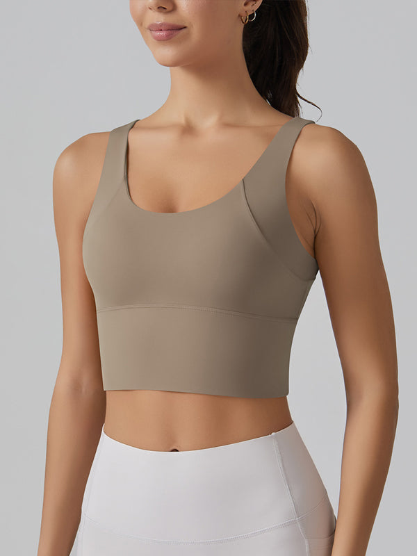 Flexvibe V Back Beauty Sports Bra Cloud Feel Breathable Sweat-Wicking