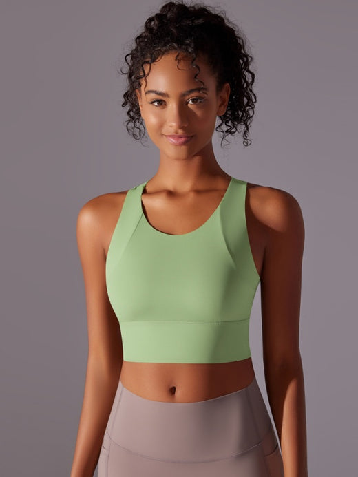Flexvibe Integrated Sports Bra | Fixed Cup, High Support, Shockproof, Wide Strap, 9 Colors, S–XL