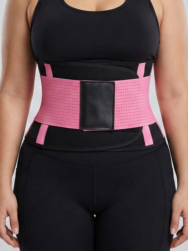 Flexvibe Sauna Sweat Body Shaping Waist Belt - Heat-Trapping Adjustable Lumbar Support