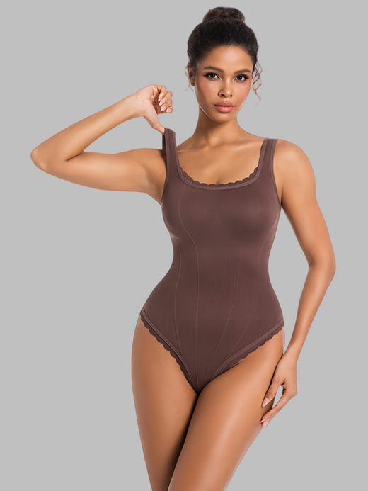 Flexvibe Button-Up Tank Top Shapewear Bodysuit | Silky Smooth, Full-Body Shaping, 3 Colors, S–3XL