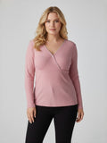 Flexvibe Maternity Nursing Top - Soft Breathable Easy Access Postpartum Pregnancy Daily Wear