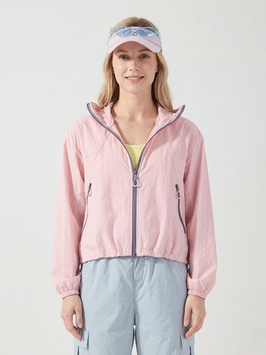 Flexvibe UPF Foldable Hooded Sun Protection Jacket | Breathable Mesh, XS–3XL, 4 Colors