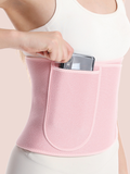 Flexvibe Sweat-Enhancing Waist Trimmer - Silver Ion Heat-Locking Pocket Gym Yoga Shaper