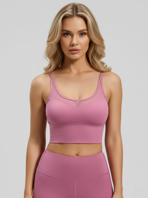 Flexvibe Push-Up Crisscross Back Sports Bra | Shockproof, Removable Pads, S–2XL