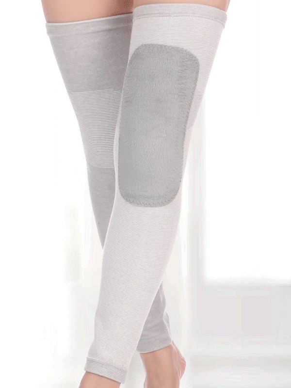 Flexvibe Four-Way Stretch Fleece Knee Sleeve - Unisex Knee-Calf Warm Winter Support