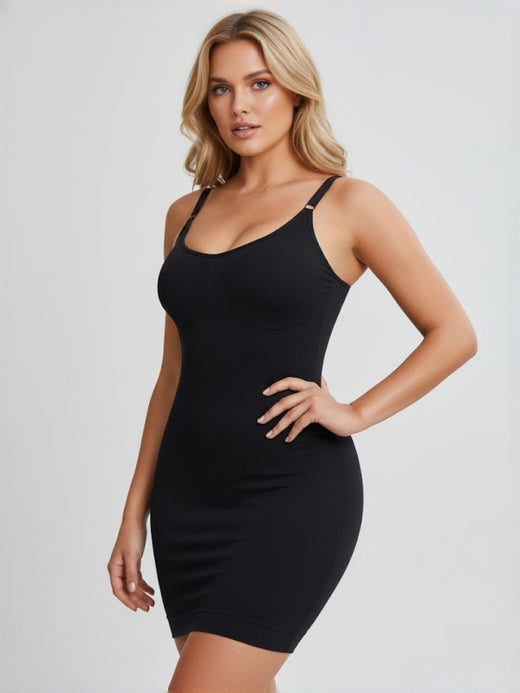 Flexvibe Tummy Control Body Shaping Dress | Butt Lifting, Anti-Roll Brief, High-Elastic, 2 Colors, S–3XL