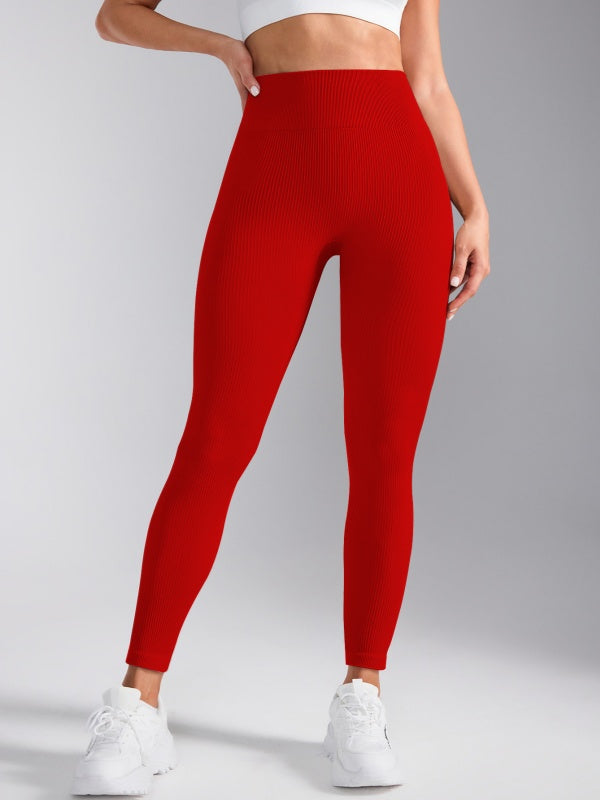 Flexvibe High Waisted V-Waist Non-Slip Yoga Leggings - Tummy Control Slim Fit for Gym & Daily