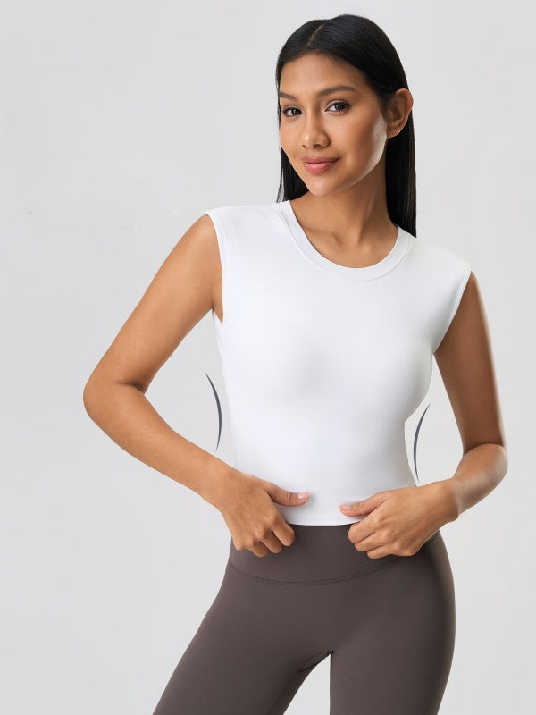 Flexvibe Sleeveless Yoga Tank Top - Breathable Moisture-Wicking Non-Slip Gym Workout Top