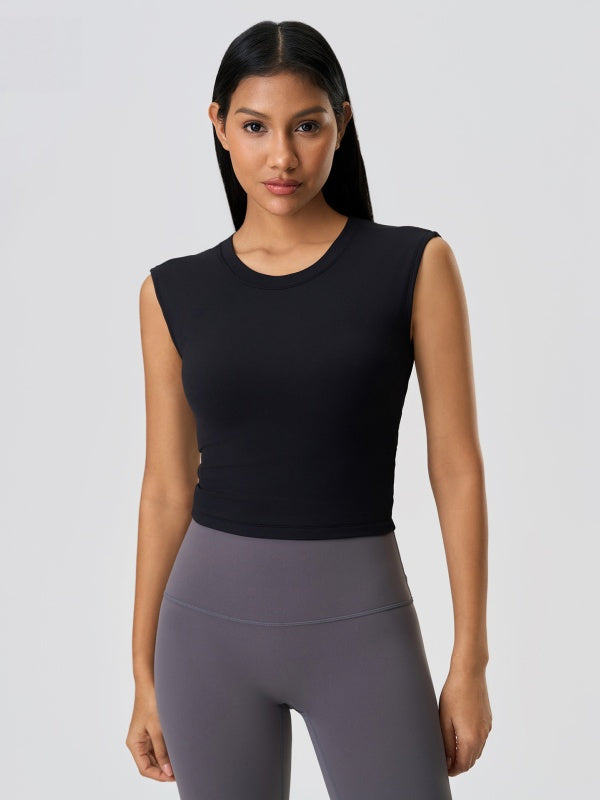 Flexvibe Sleeveless Yoga Tank Top - Breathable Moisture-Wicking Non-Slip Gym Workout Top