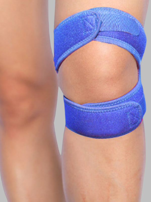 Flexvibe Silicone Patella Strap Sports Knee Support - Adjustable Pain Relief Brace