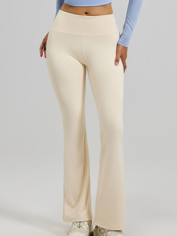 Flexvibe High Waisted Butt Lifting Flared Yoga Leggings - Buttery Soft Barely There Tummy Control