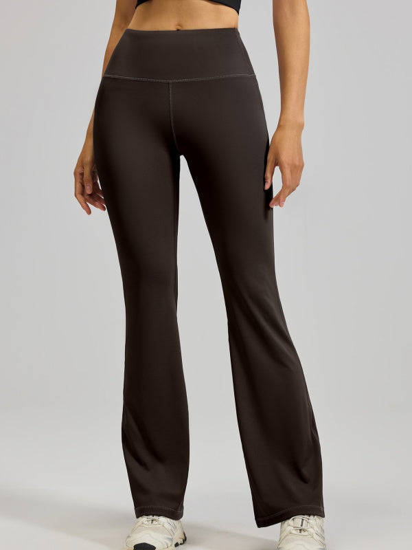 Flexvibe High Waisted Butt Lifting Flared Yoga Leggings - Buttery Soft Barely There Tummy Control