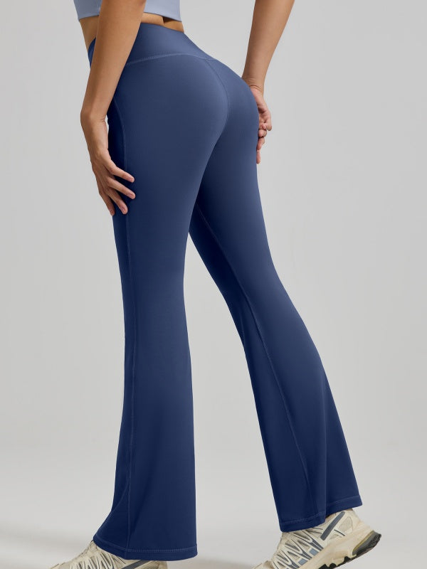 Flexvibe High Waisted Butt Lifting Flared Yoga Leggings - Buttery Soft Barely There Tummy Control