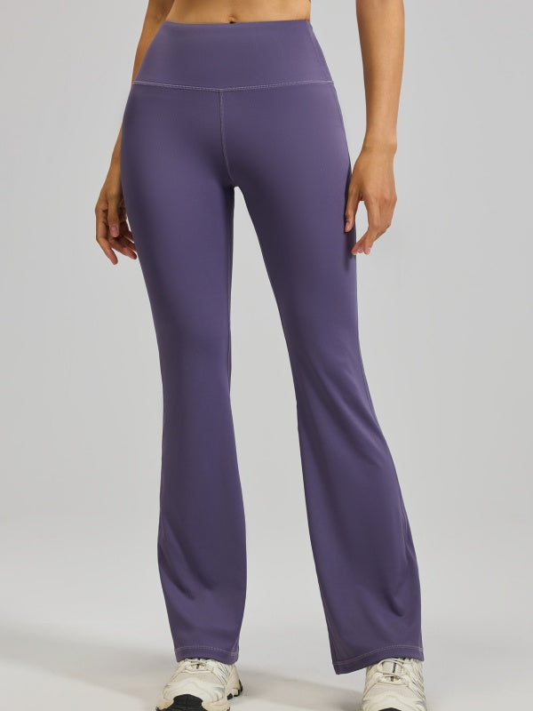 Flexvibe High Waisted Butt Lifting Flared Yoga Leggings - Buttery Soft Barely There Tummy Control