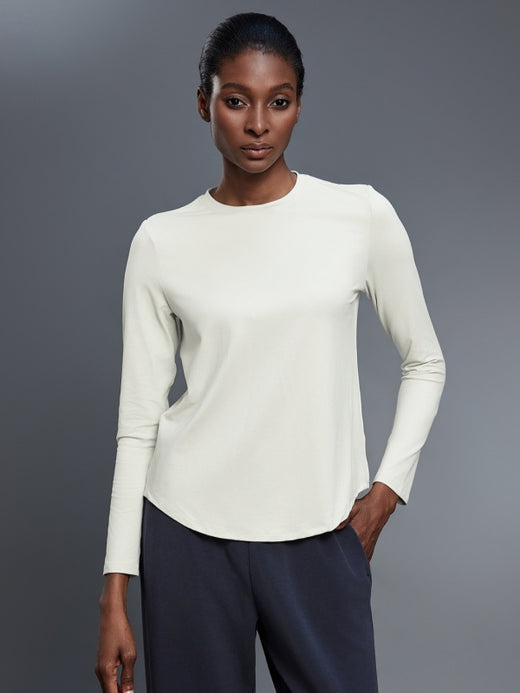 Flexvibe Loose Fit Long Sleeve Sports Top | 91% Nylon, 4-Way Stretch, Breathable, 5 Colors, S–2XL
