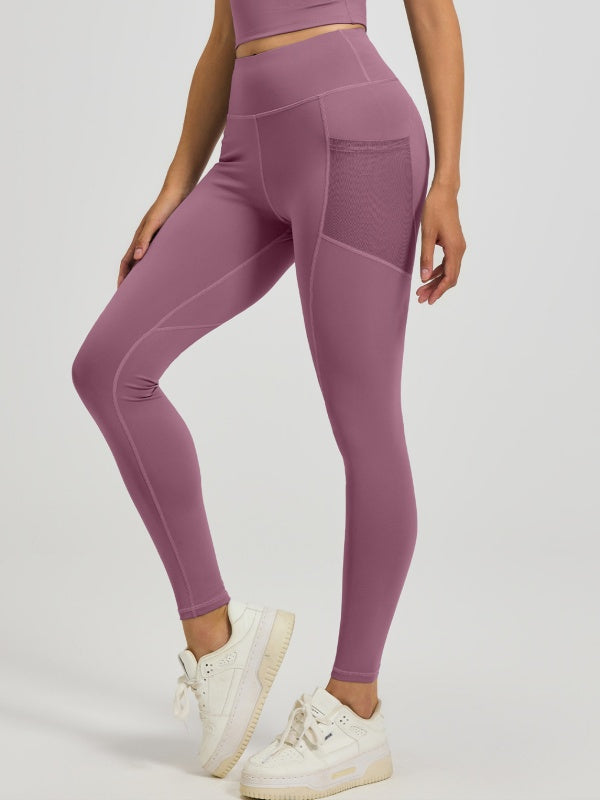 Flexvibe Buttery Soft Stretch Yoga Leggings - High Waisted See-Through Pockets for Gym & Daily