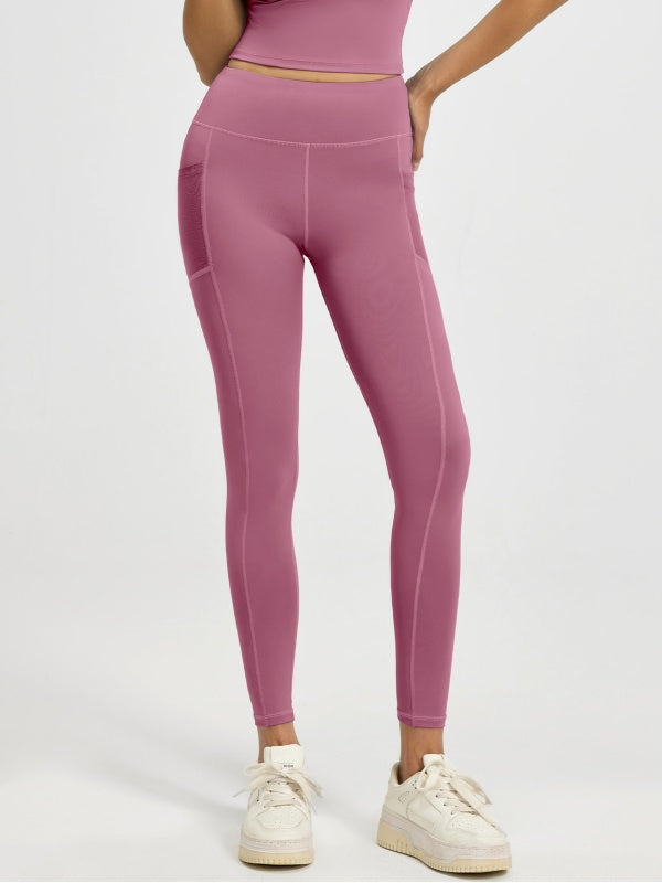 Flexvibe Buttery Soft Stretch Yoga Leggings - High Waisted See-Through Pockets for Gym & Daily
