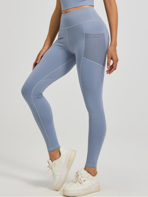 Flexvibe Buttery Soft Stretch Yoga Leggings - High Waisted See-Through Pockets for Gym & Daily