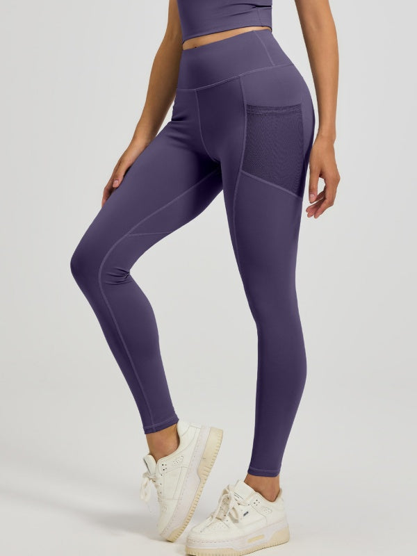 Flexvibe Buttery Soft Stretch Yoga Leggings - High Waisted See-Through Pockets for Gym & Daily
