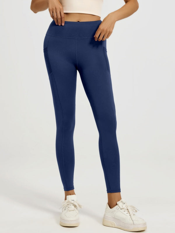 Flexvibe Buttery Soft Stretch Yoga Leggings - High Waisted See-Through Pockets for Gym & Daily